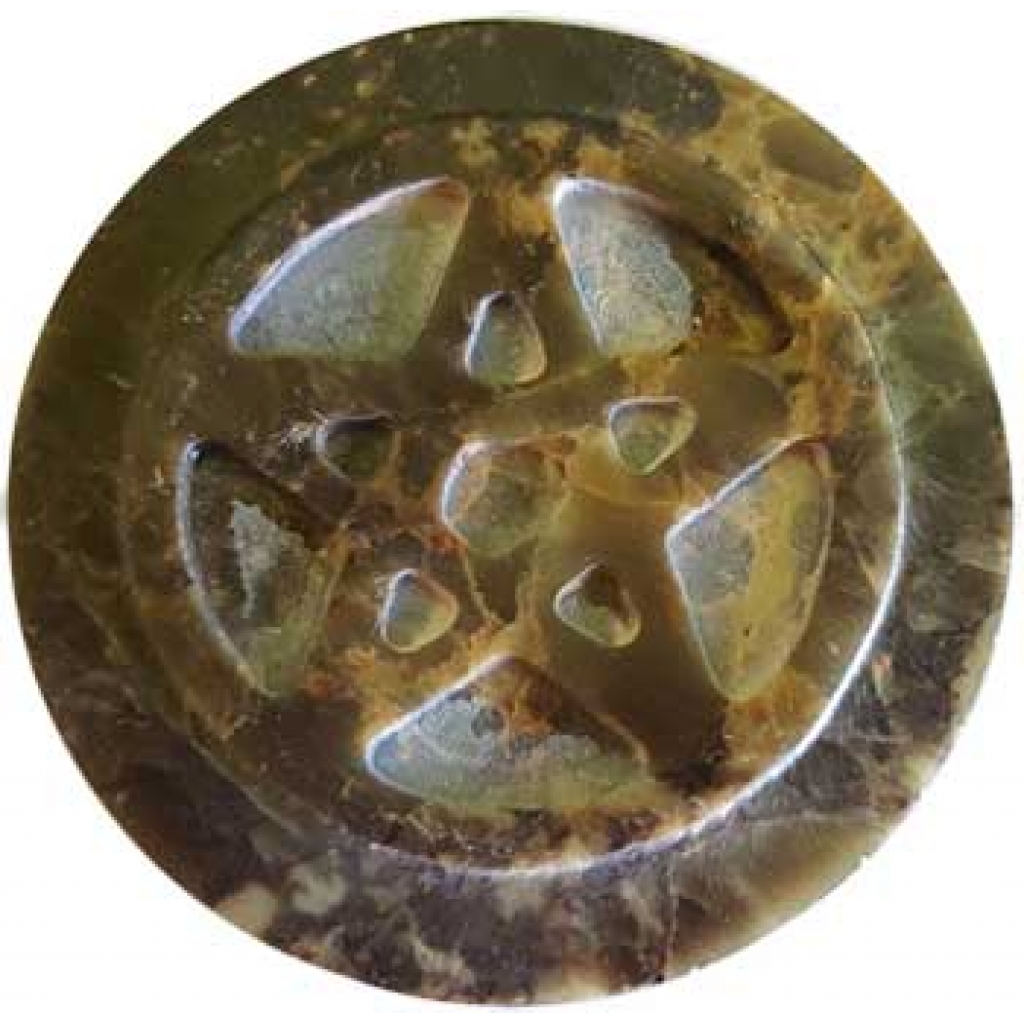 Soapstone Pentagram altar tile 3