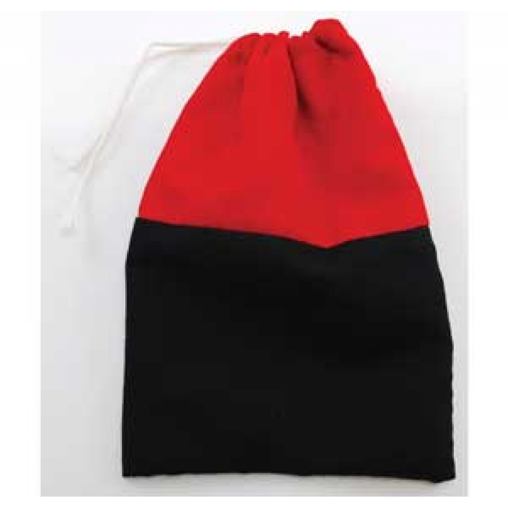 Reversing Red & Black Cotton Bag