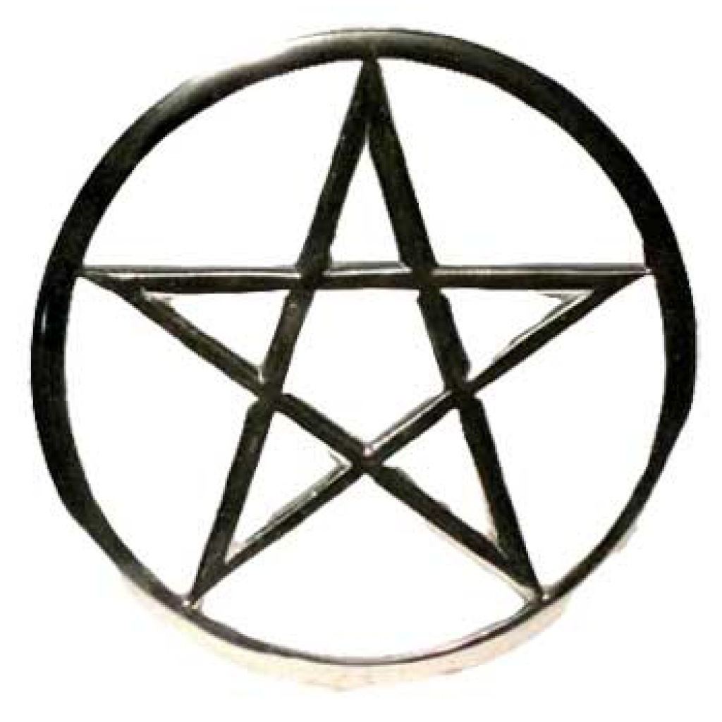 Cut-Out Pentagram altar tile 5 3/4