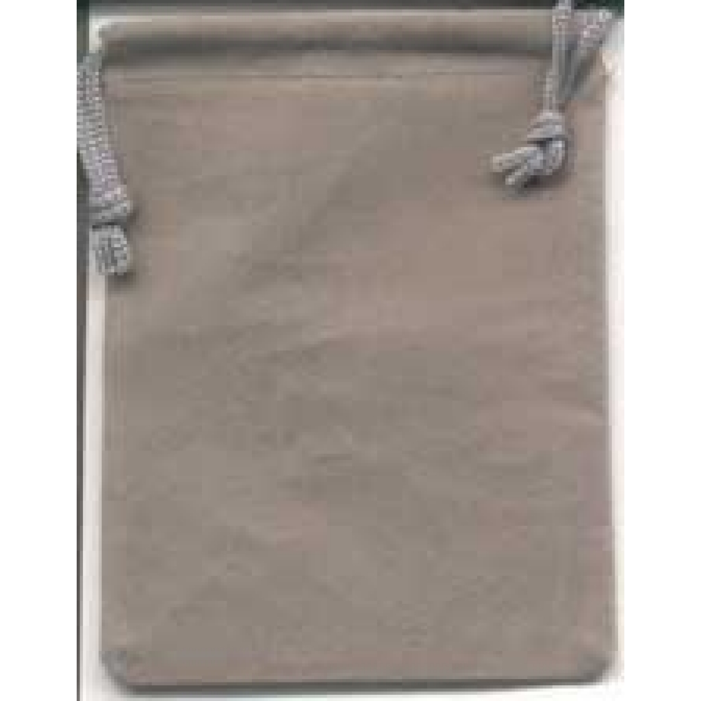 Grey Velveteen Bag
