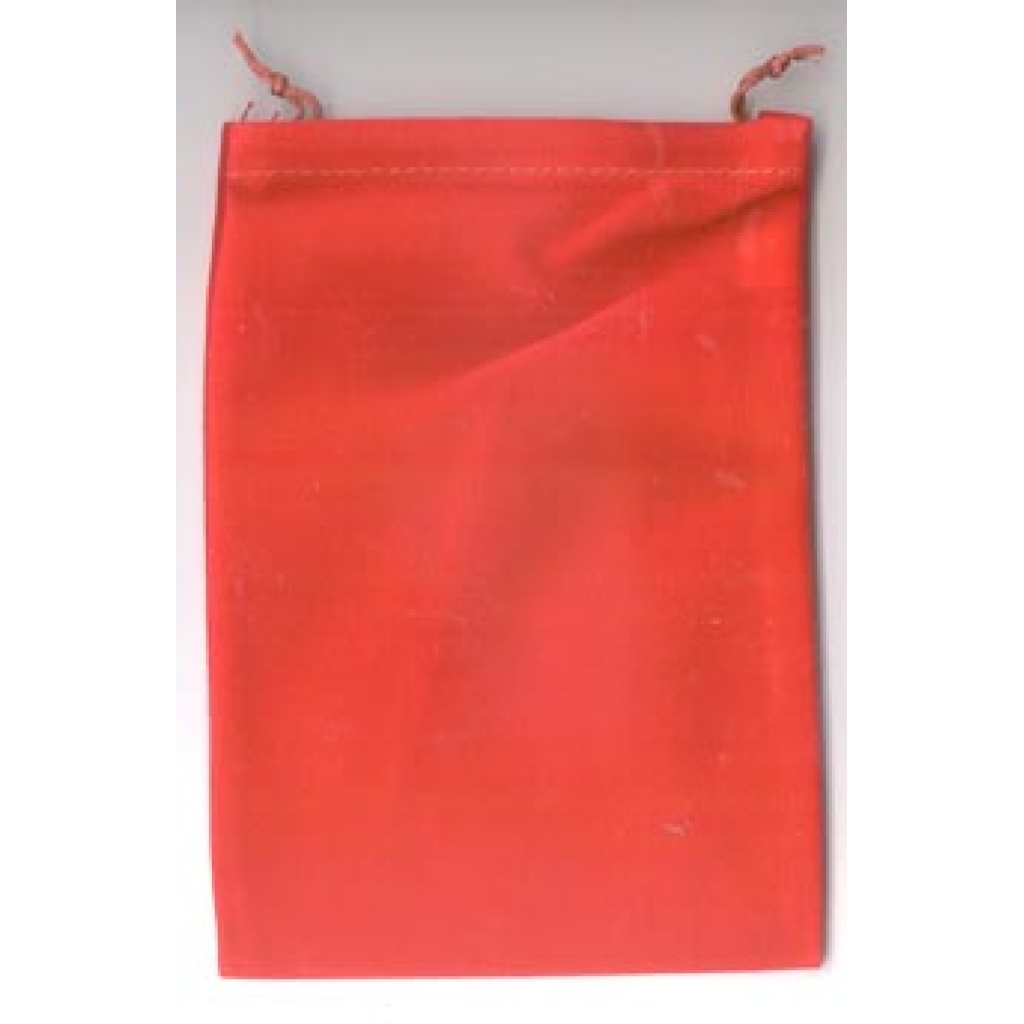 Red Velveteen Bag 5 x 7