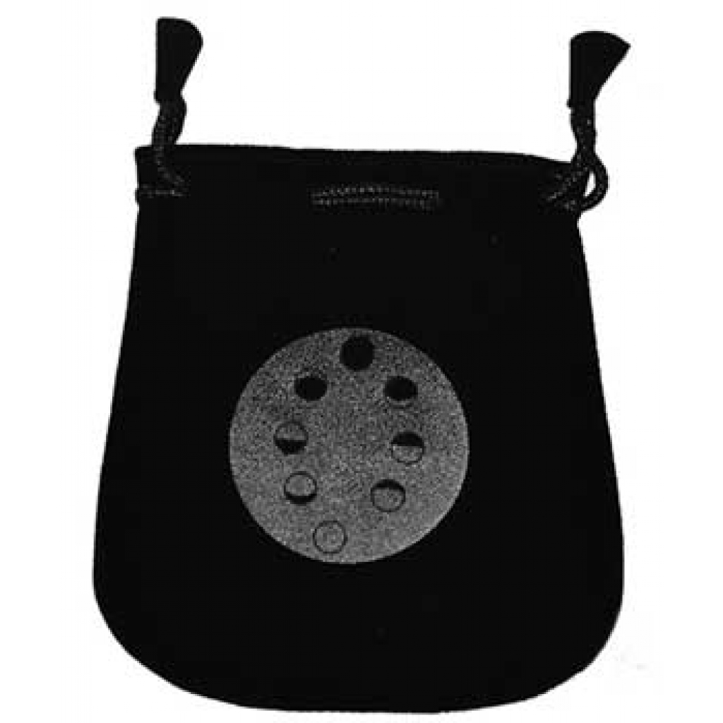Moon Phases Velveteen Black Bag 5
