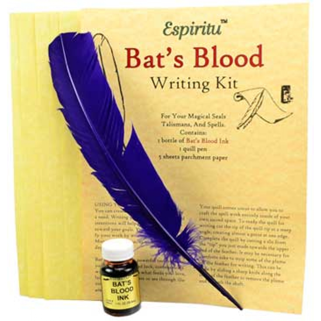 Bat's Blood writing kit