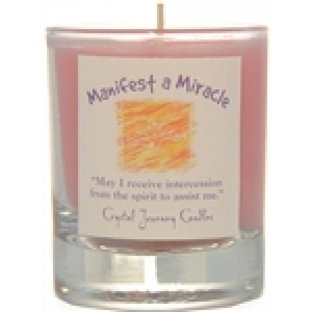 Manifest a Miracle soy votive candle