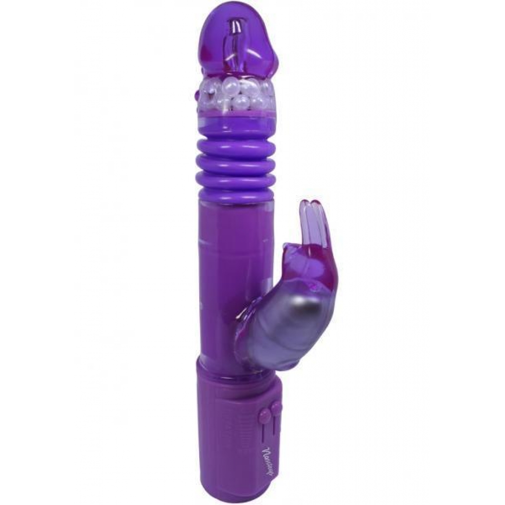 Deep Stroker Rabbit Vibe With Clit Stimulator - Purple