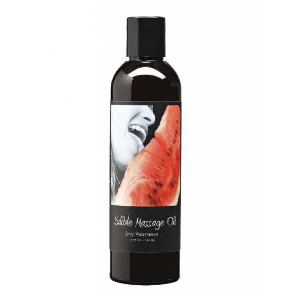 Earthly Body Edible Massage Oil Juicy Watermelon 8oz