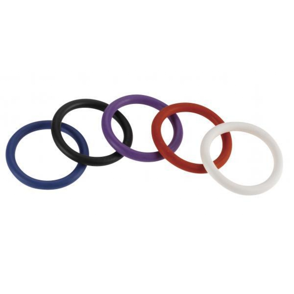 Spartacus Nitrile Penis Rings 5 Pack 1.5 inches
