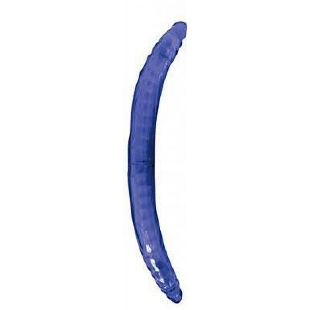 Bendable Double Dong Vibrator Multispeed - Blue