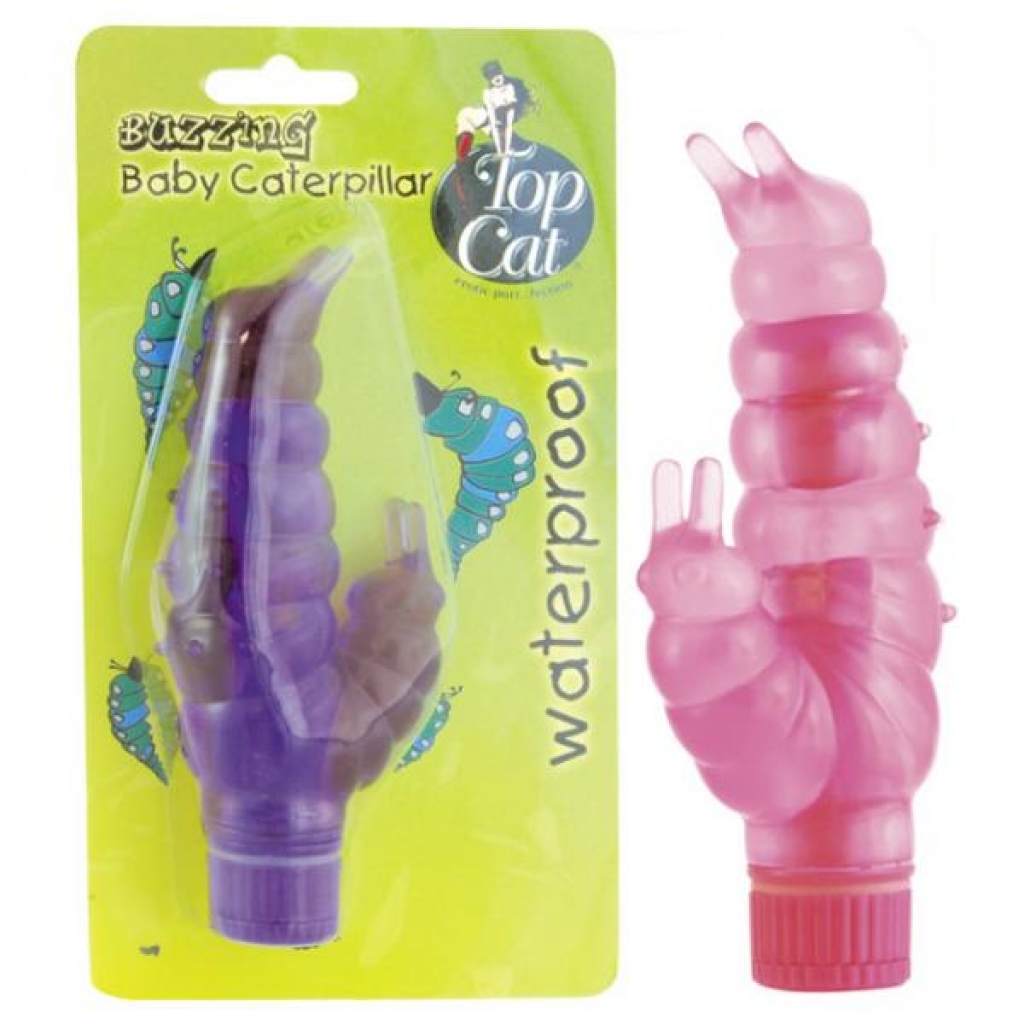 Buzzing Baby Caterpillar Waterproof Vibrator (pink)