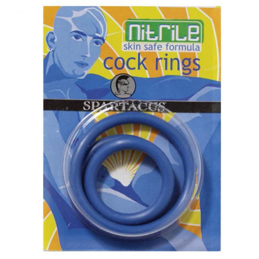 Nitrile Penis Ring Set (blue/3)