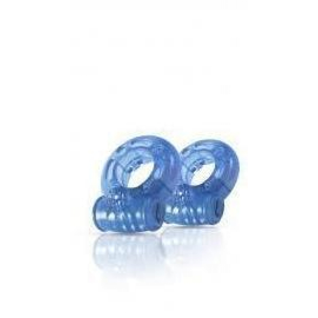 Stay Hard Vibrating Penis Ring 2 Pack Blue