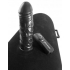 Inflatable Luv Log With Remote Control Vibrating Dildo - Black