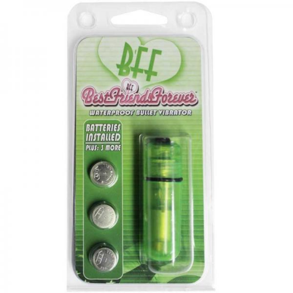 Bff Waterproof Vibrating Bullet Vibrator Green