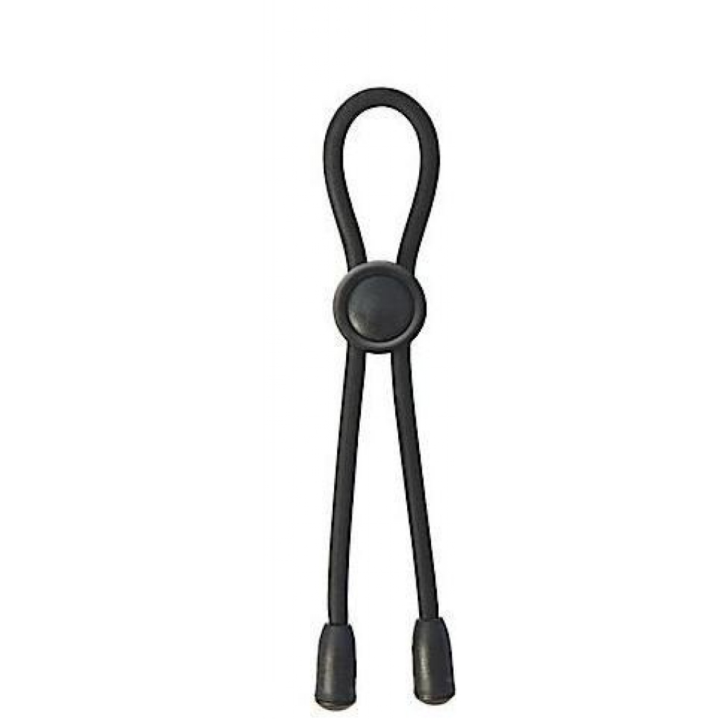 Adjustable Silicone Penis Tie Black