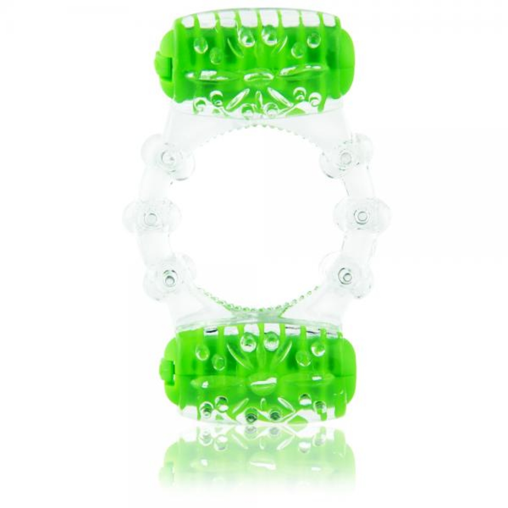 Color Pop Two O Quickie Green Vibrating Ring