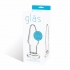 Glas 3.5 inches Glass Butt Plug Clear