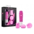 Rose Revitalize Massage Kit with 3 Silicone Attachments Pink