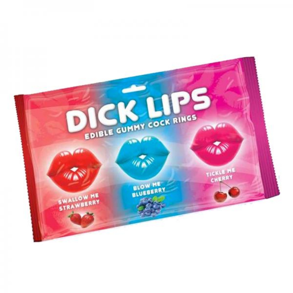 Dick Lips Gummy Penis Rings 3 Pack