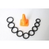 Play Zone Kit Black 9 Rings and Storage Cone