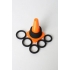 Play Zone Kit Black 9 Rings and Storage Cone