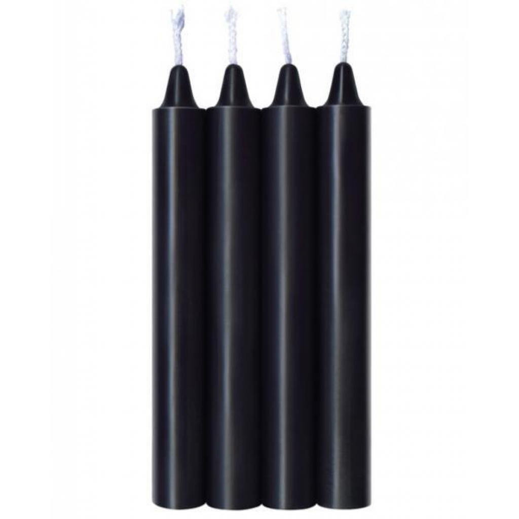 Make Me Melt Sensual Warm Drip Candles Black 4 Pack