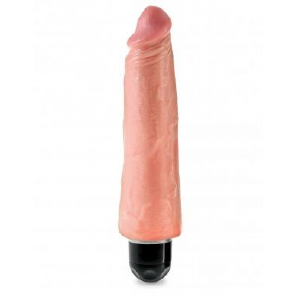 King Penis 8 inches Vibrating Stiffy Beige