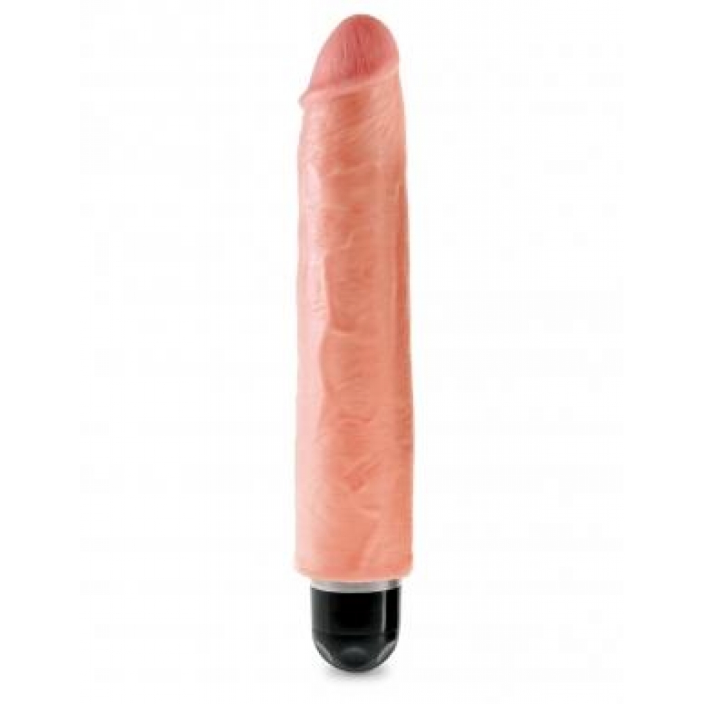King Penis 10 inches Vibrating Stiffy Beige