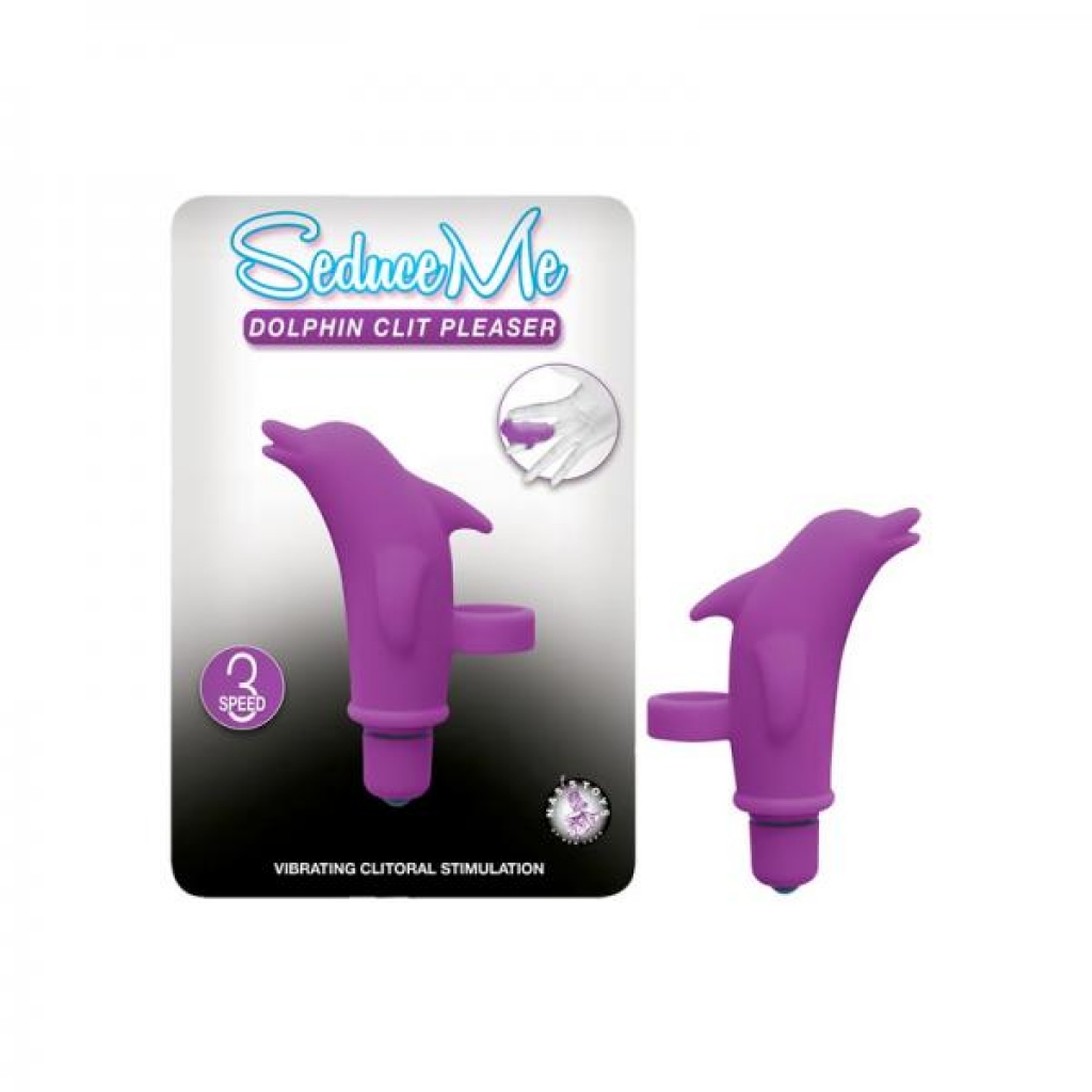 Seduce Me Dolphin Clit Pleaser 3 Speed Waterproof Purple