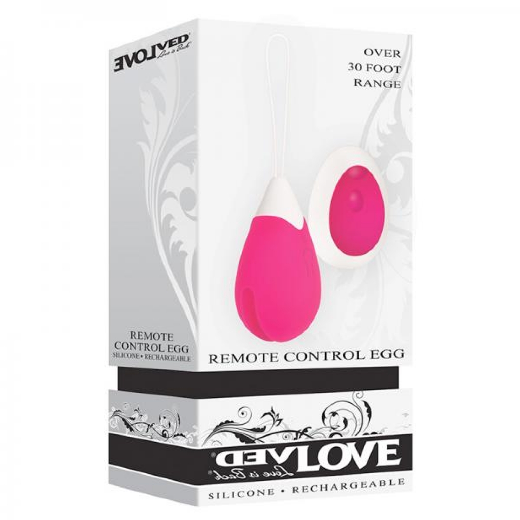 Evolved Rechargeable Egg R/c Silicone Pink