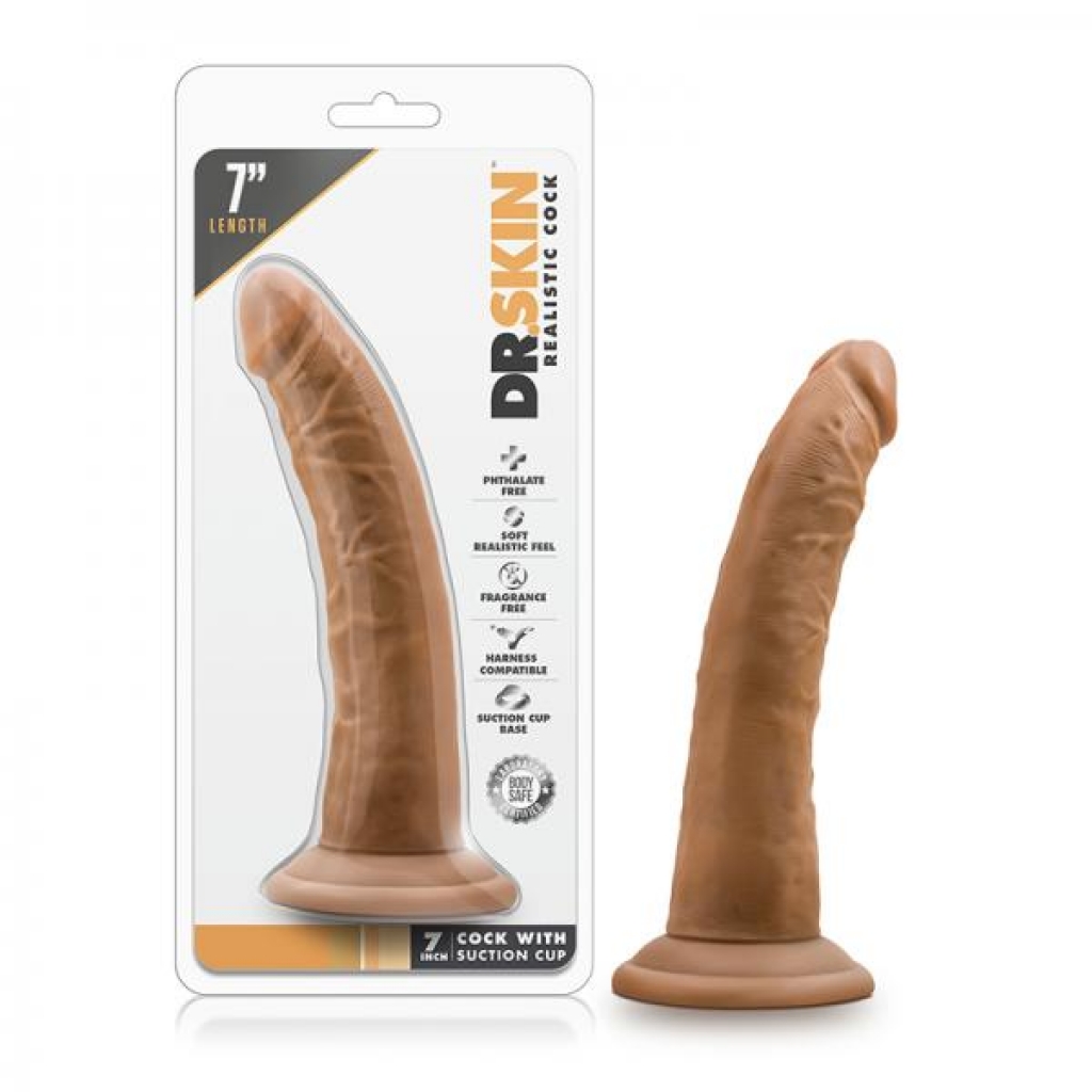 Dr. Skin - 7in Penis With Suction Cup - Mocha