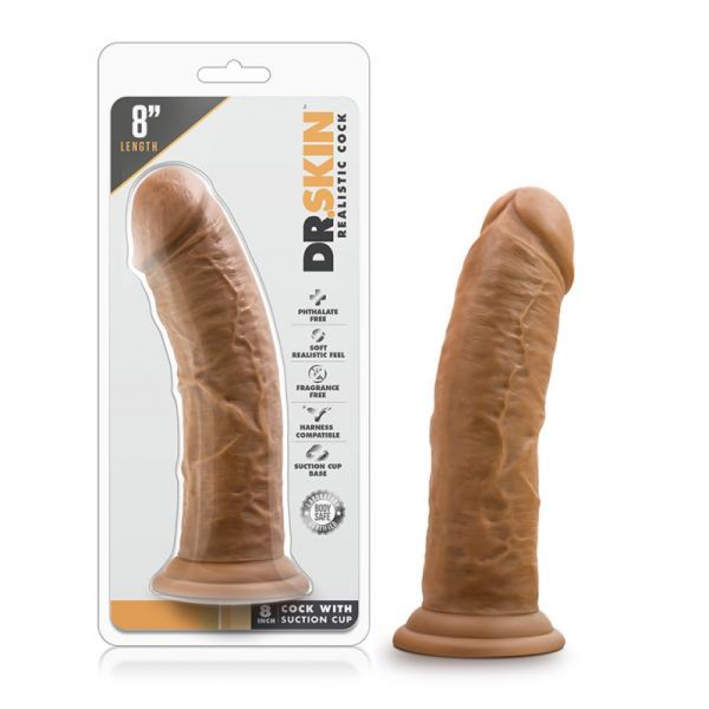 Dr. Skin - 8in Penis With Suction Cup - Mocha