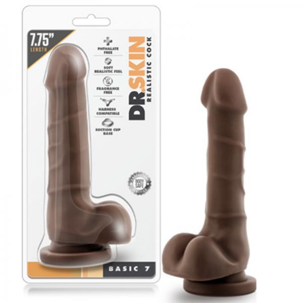 Dr. Skin - Realistic Penis - Basic 7 - Chocolate