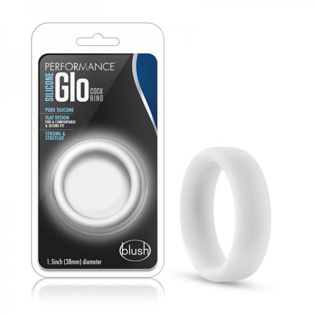 Performance - Silicone Glo Penis Ring - White Glow