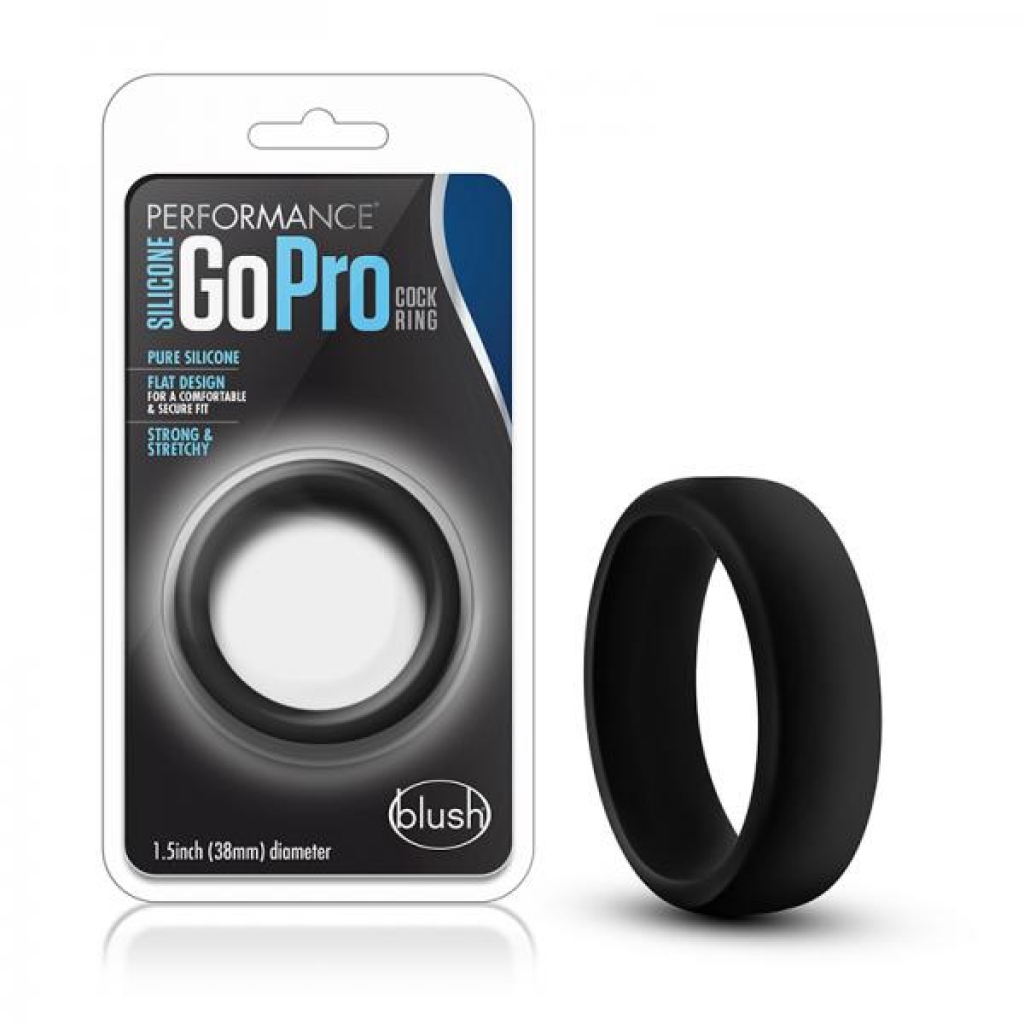 Performance - Silicone Go Pro Penis Ring - Black