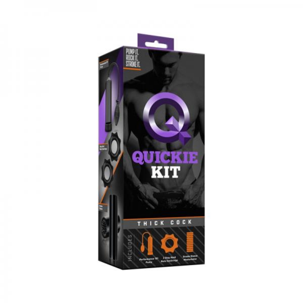 Quickie Kit - Thick Penis - Black