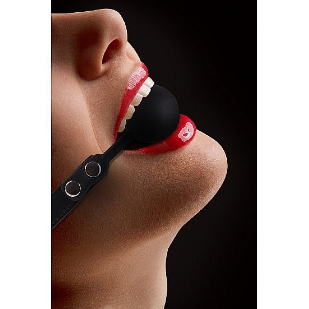 Ouch Silicone Ball Gag Black O/S