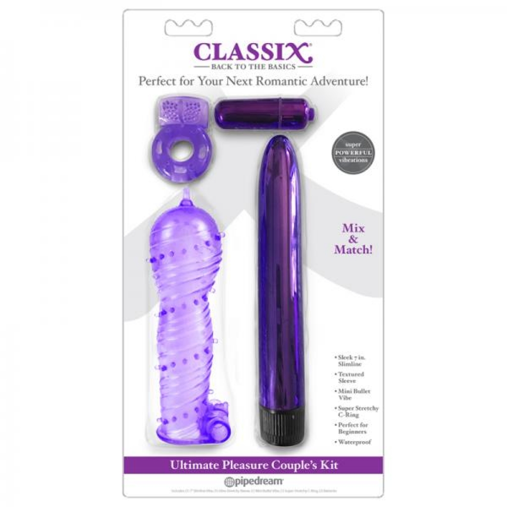 Classix Ultimate Pleasure Couples Kit,purple