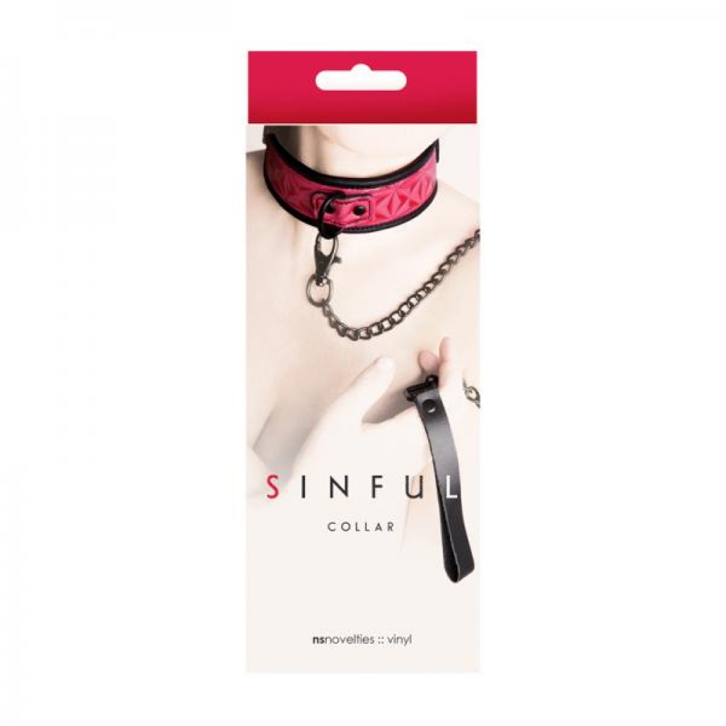 Sinful 1in Collar Pink