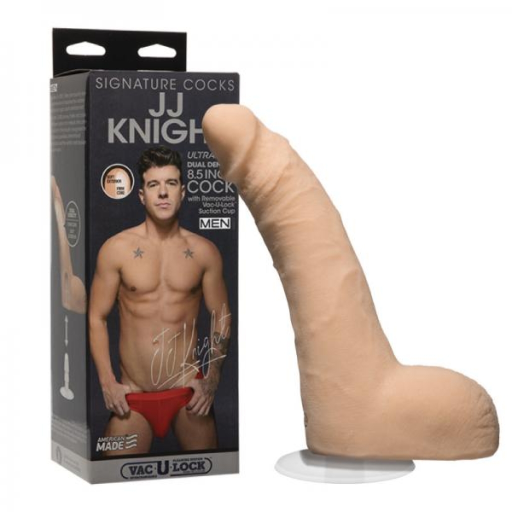 Signature Cocks Jj Knight 8.5 Inch Ultraskyn Penis With Removable Vac-u-lock Suction Cup Vanilla