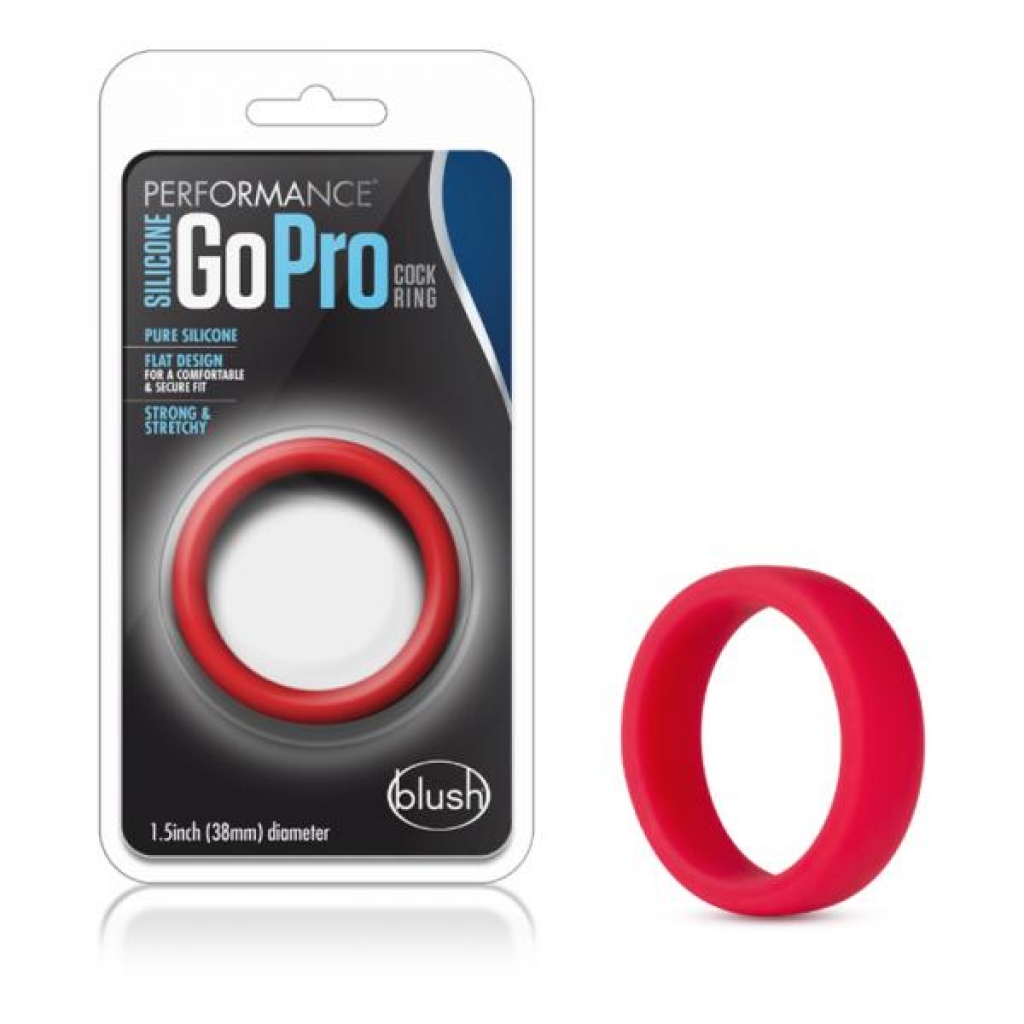Performance - Silicone Go Pro Penis Ring - Red