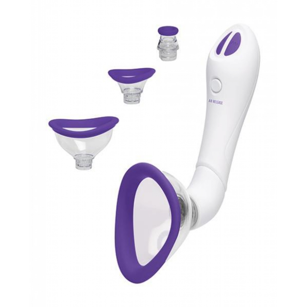 Bloom - Intimate Body Pump - Automatic - Vibrating - Rechargeable Purple/white