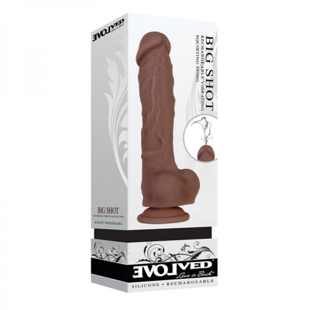 Evolved Big Shot 8-inch Rechargeable Silicone Dark