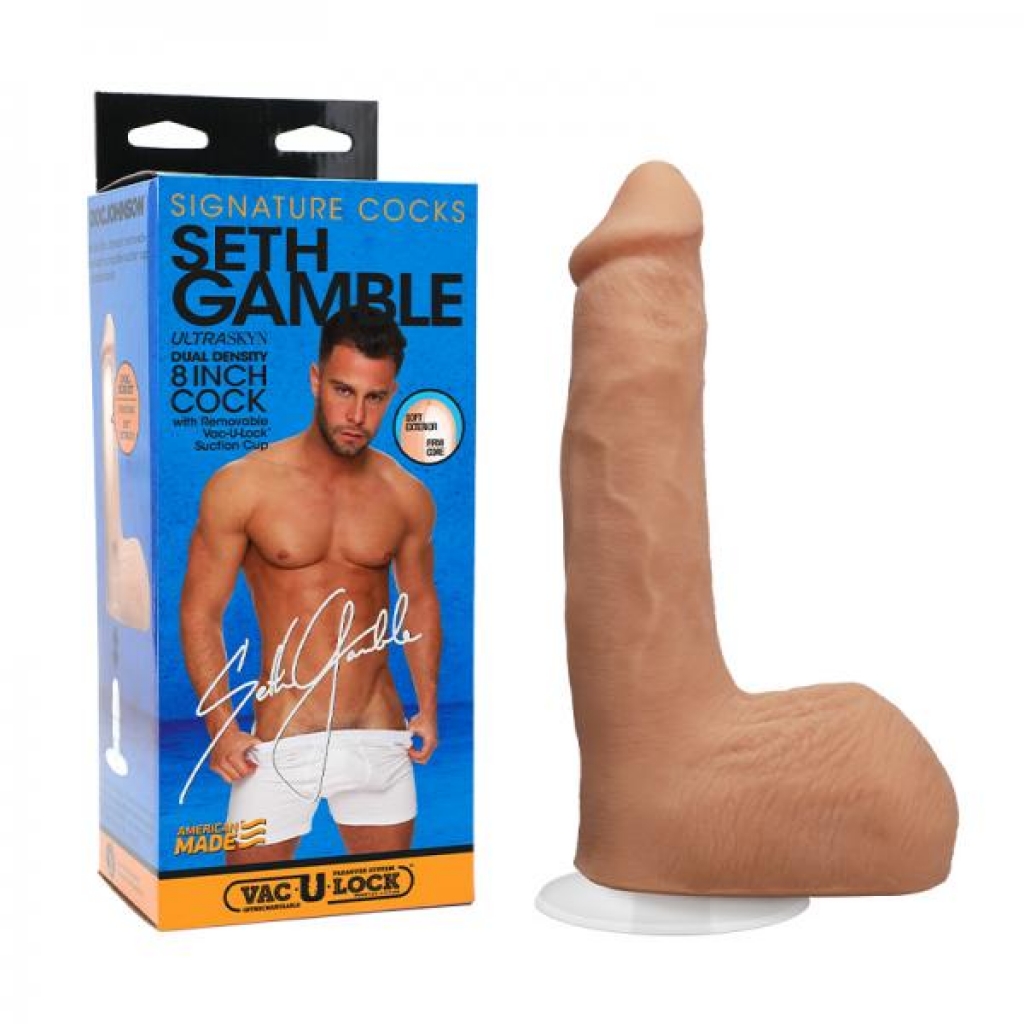 Signature Cocks Seth Gamble 8-inch Ultraskyn Penis With Removable Vac-u-lock Suction Cup