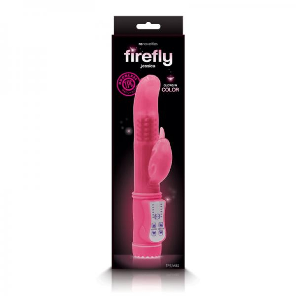 Firefly Jessica Rotating Rabbit Vibrator - Pink