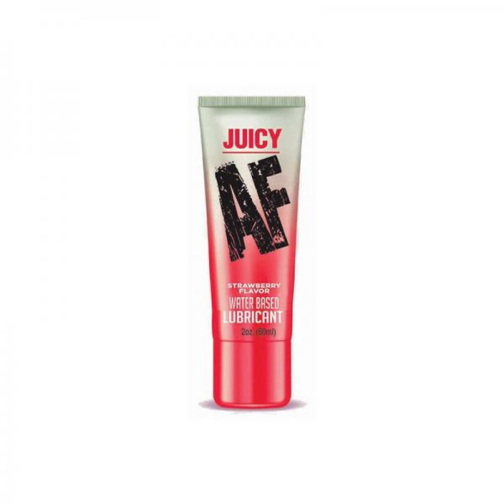 Juicy Af Water-based Lube - Strawberry 2 Oz