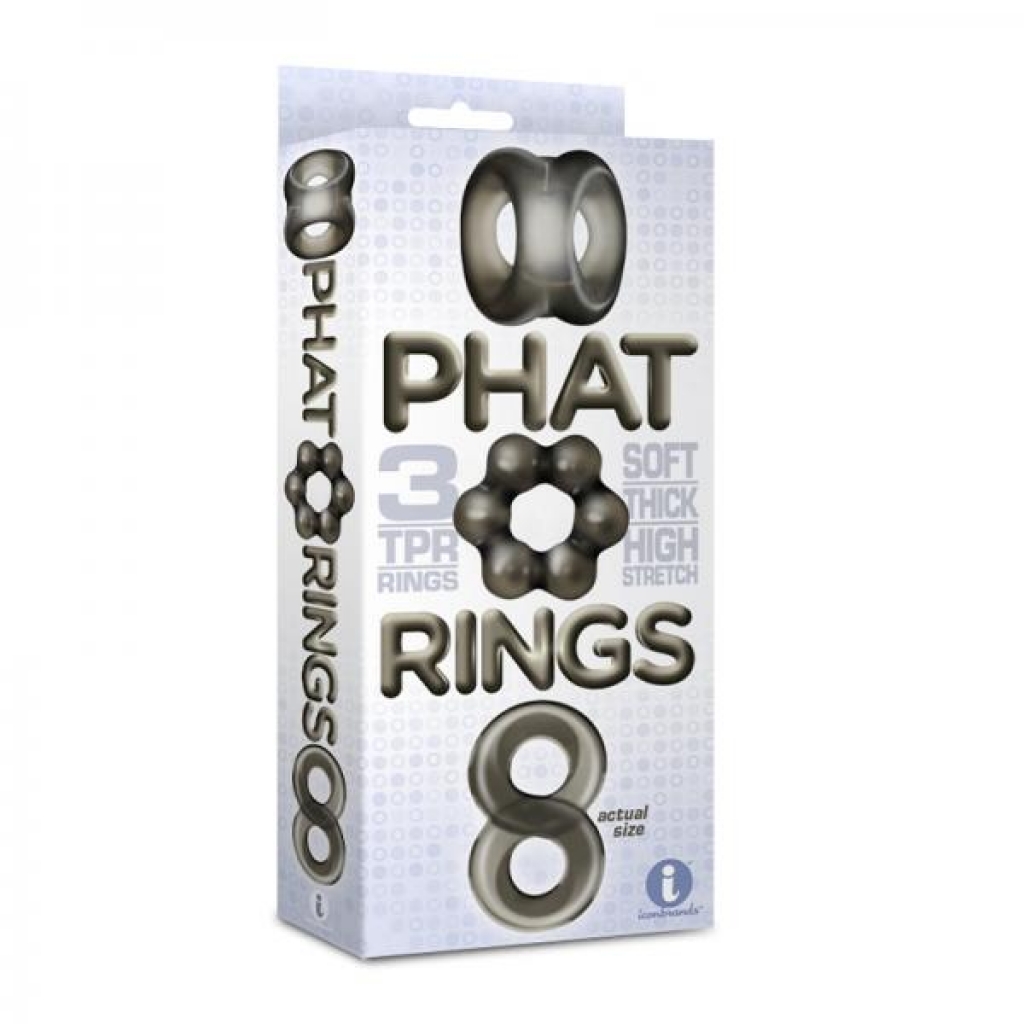 The 9's Phat Rings Smoke 1 Chunky Penis Rings