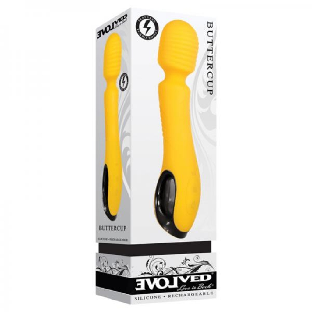 Evolved Buttercup Rechargeable Wand Vibrator - Yellow