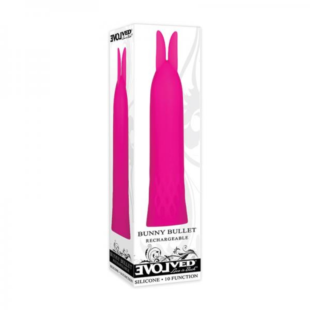 Evolved The Bunny Bullet Rechargable, Silicone - Pink