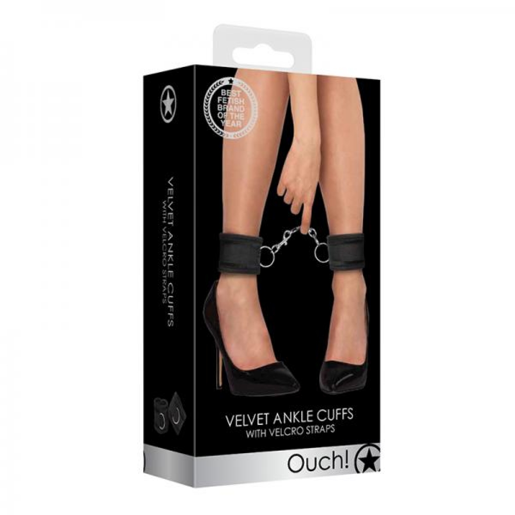 Ouch Velvet & Velcro Adjustable Ankle Cuffs