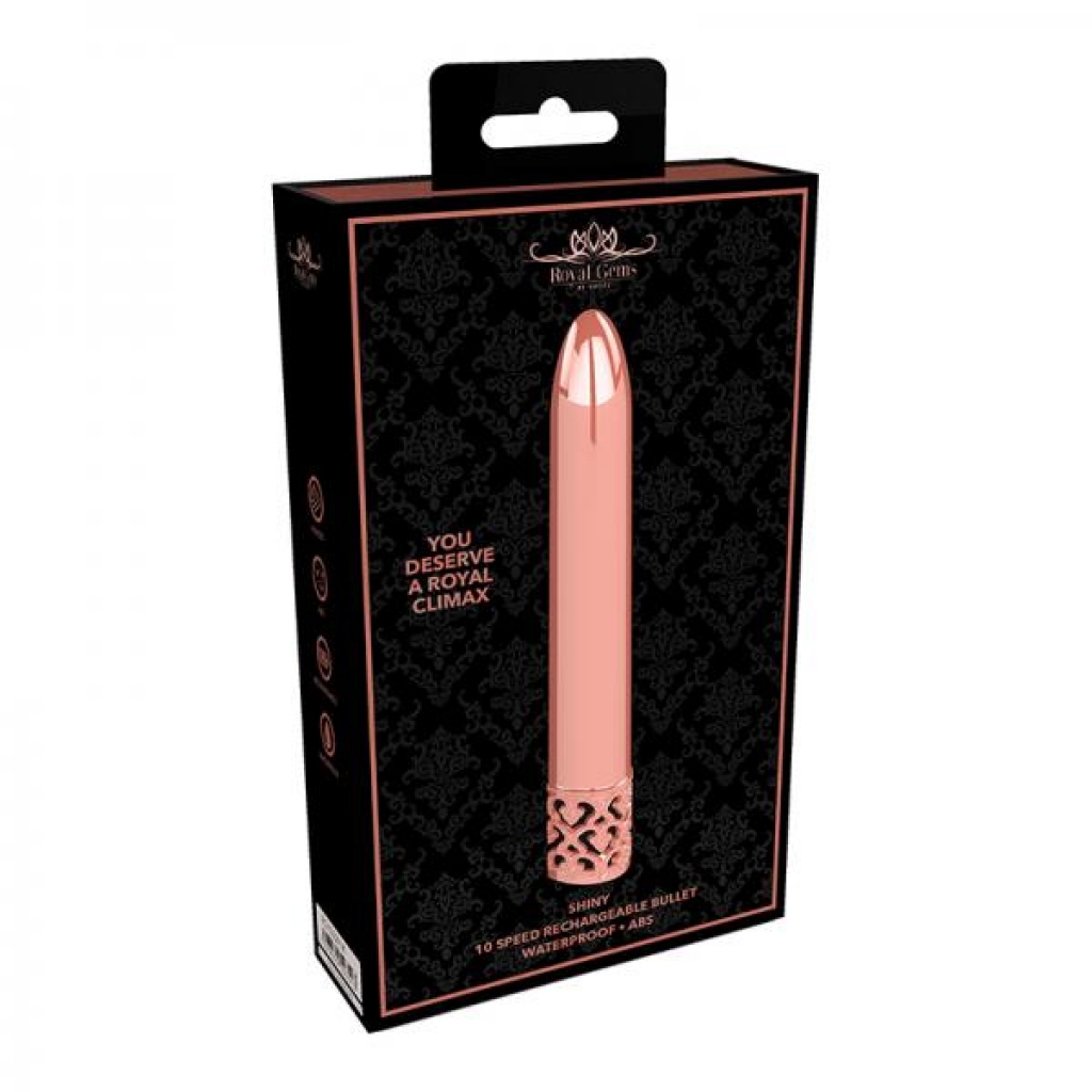 Royal Gems - Shiny - Abs Rechargeable Bullet - Rose Gold